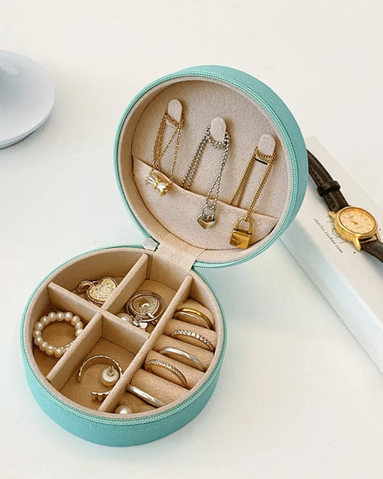 PU Leather Jewelry Storage Box
