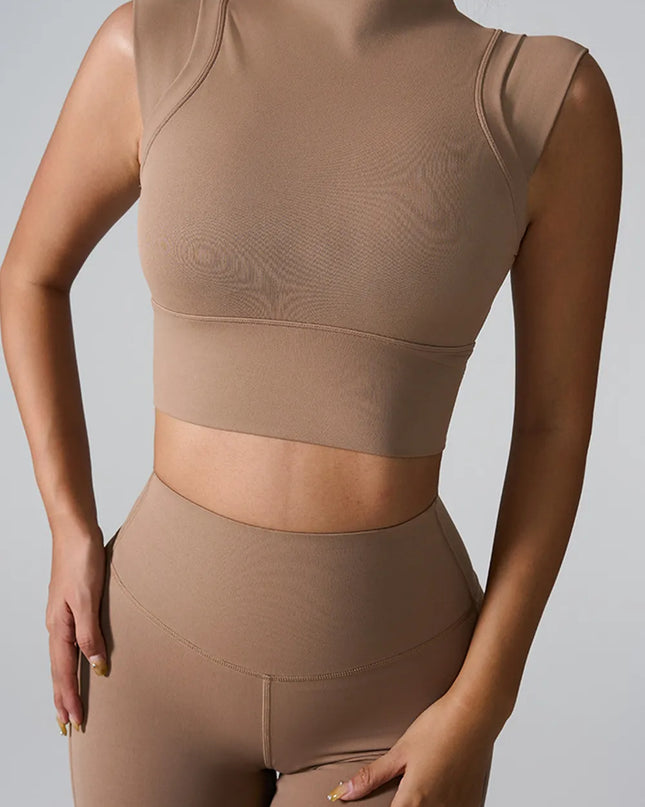 Mock Neck Active Tank