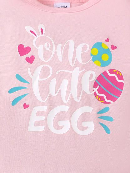 Children's Ruffled Graphic Bodysuit and Skirt Set