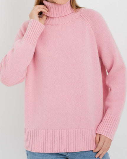 Turtle Neck Raglan Sleeve Sweater