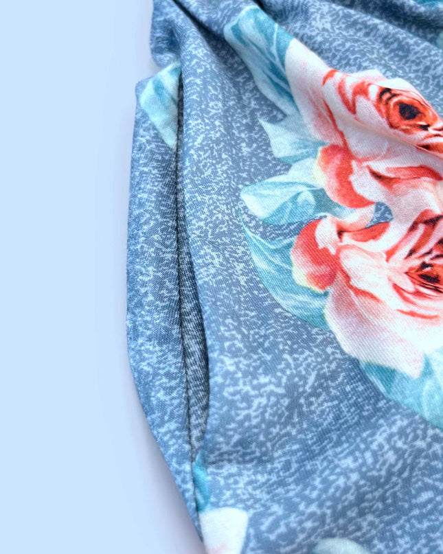 Double Take Printed Scoop Neck Sleeveless Buttoned Magic Dress with Pockets