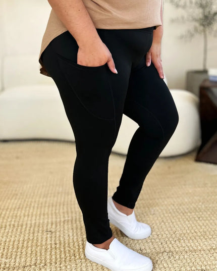 Wide Waistband Sports Leggings 