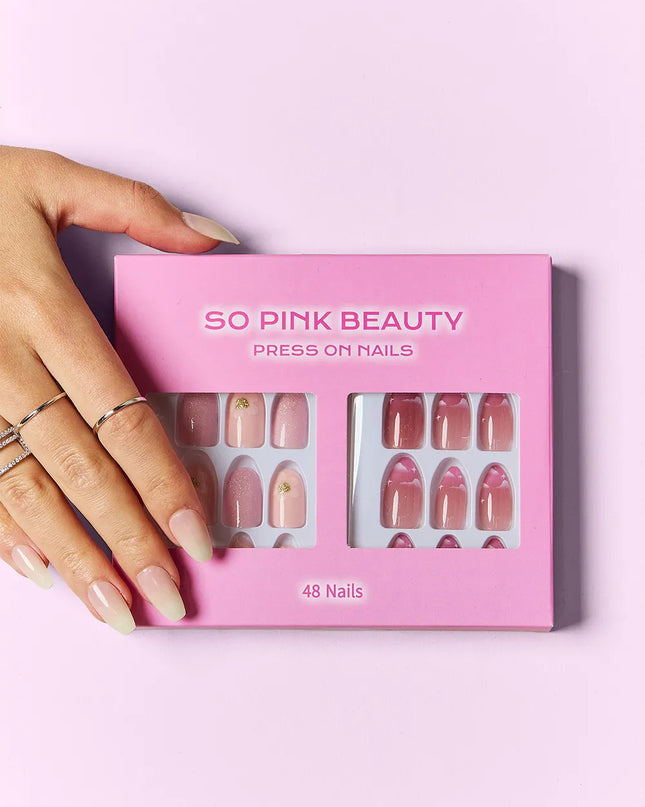 SO PINK BEAUTY Press On Nails 2 Packs 