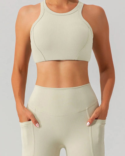 Round Neck Racerback Active Tank 