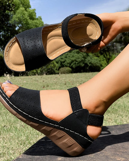 Open Toe Wedge Sandals
