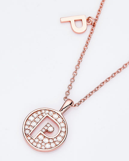 Adored Moissanite K to T Pendant Necklace