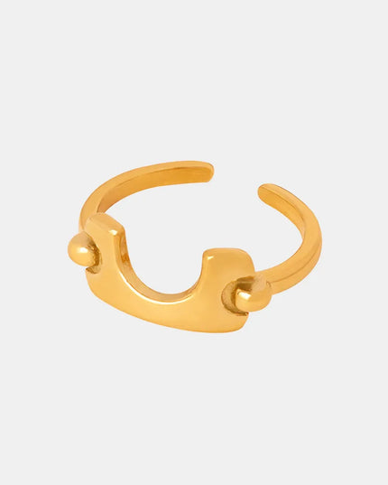 18K Gold-Plated Irregular Open Ring