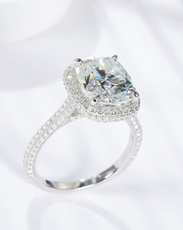 Adored 6 Carat Moissanite Halo Ring