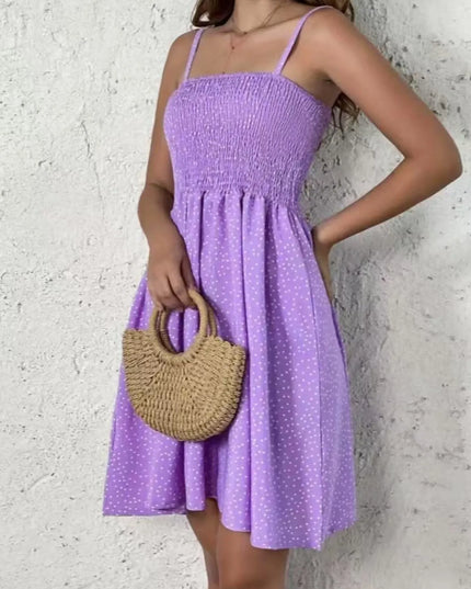 Full Size Smocked Square Neck Cami Dress Plus Size 