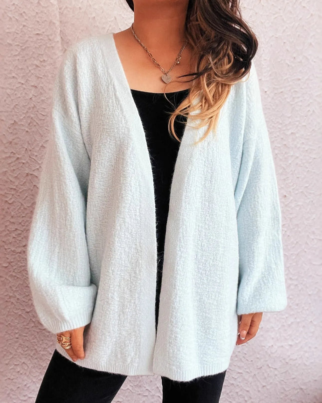 Open Front Long Sleeve Cardigan