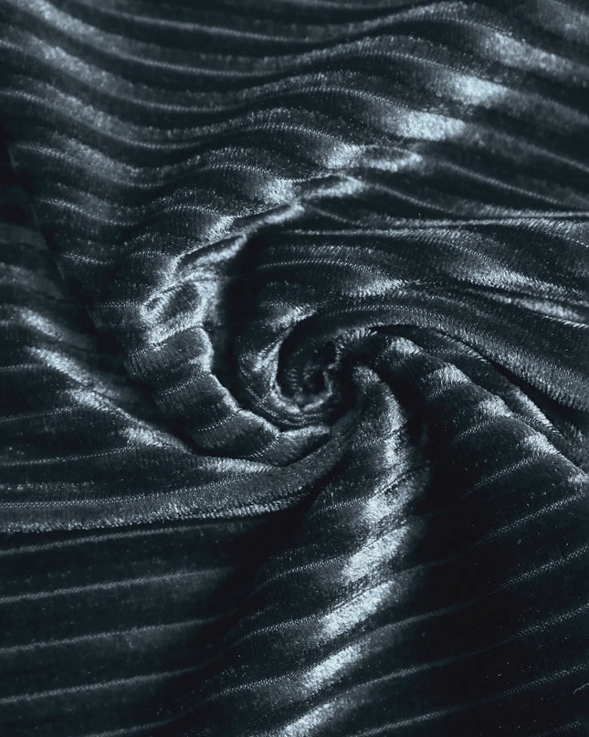 High-Waisted Ribbed Velvet Flare Pants