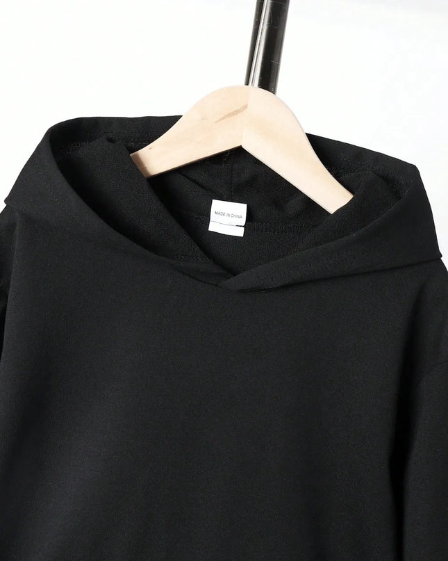 Children's Graphic Long Sleeve Hoodie and Pants Set