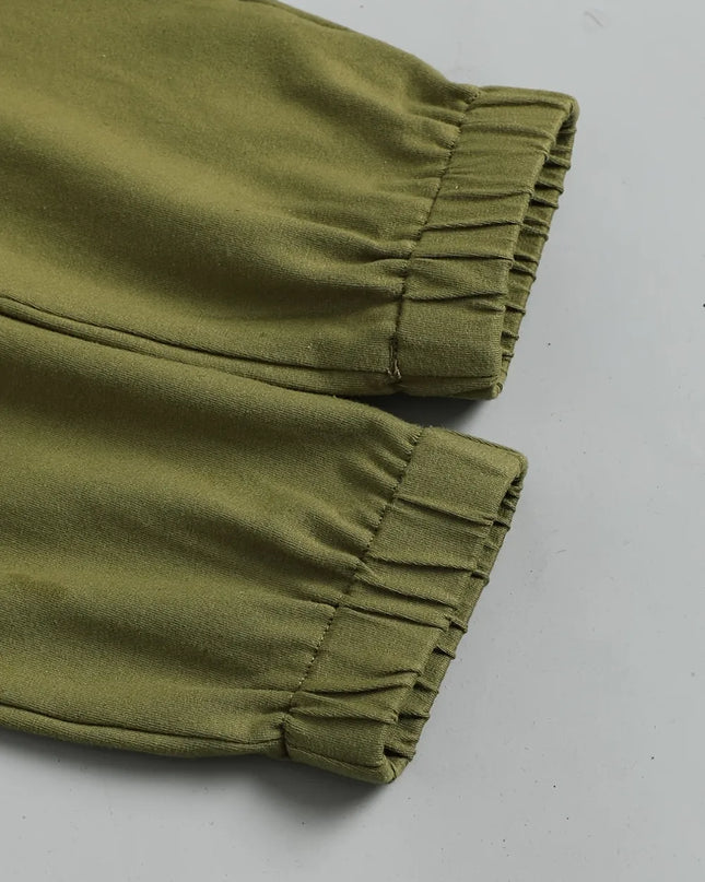 Children's Color Block Top and Pants Set