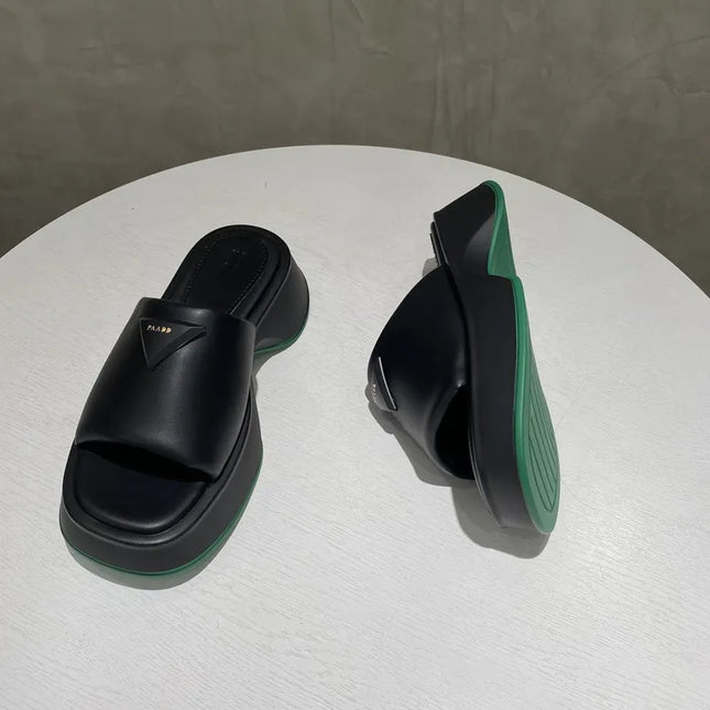 PU Leather Platform Sandals 