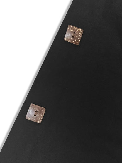 Lapel Collar Button-Front Longline Coat