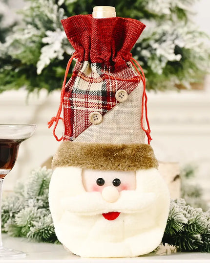 Christmas Wine Bottle Cover Style A One Size