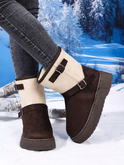 Round Toe Platform Boots