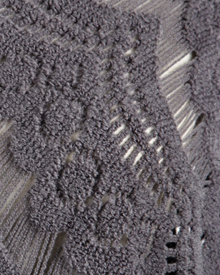 Fringe Openwork Surplice Cape Sleeve Poncho