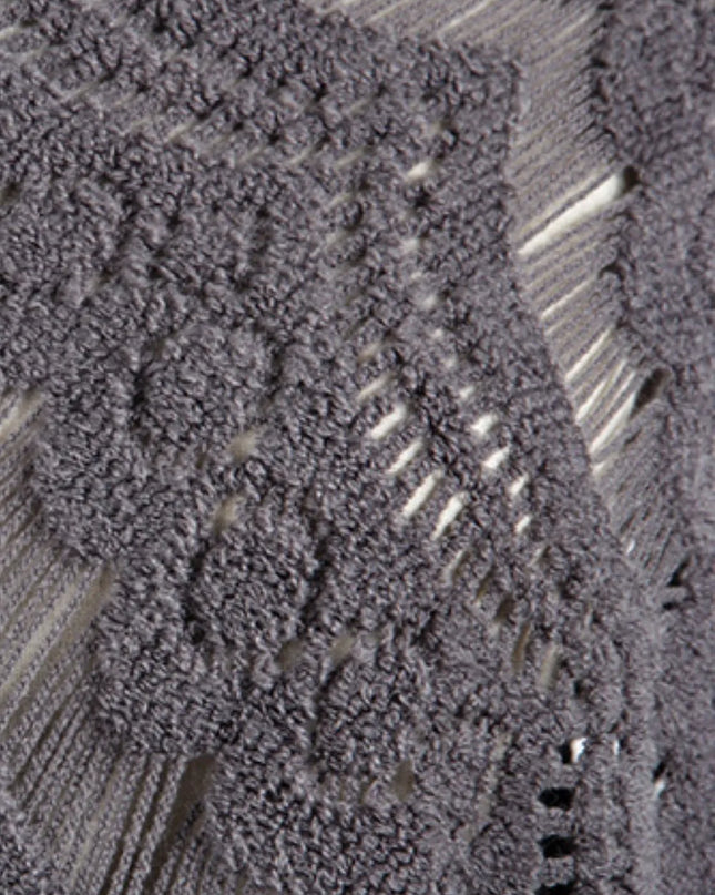 Fringe Openwork Surplice Cape Sleeve Poncho