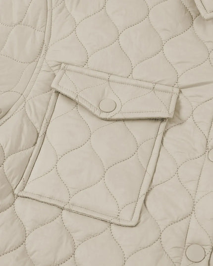 Snap Down Collared Winter Coat