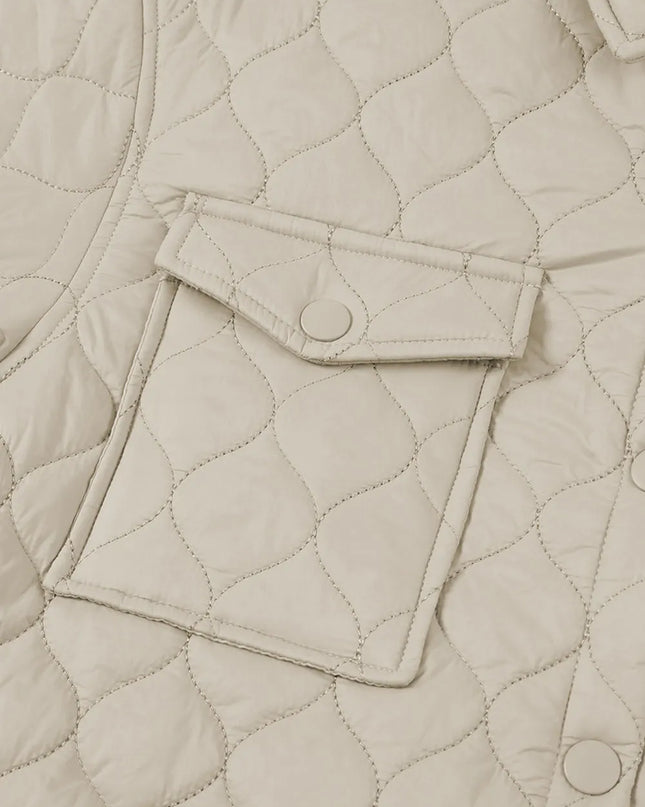 Snap Down Collared Winter Coat