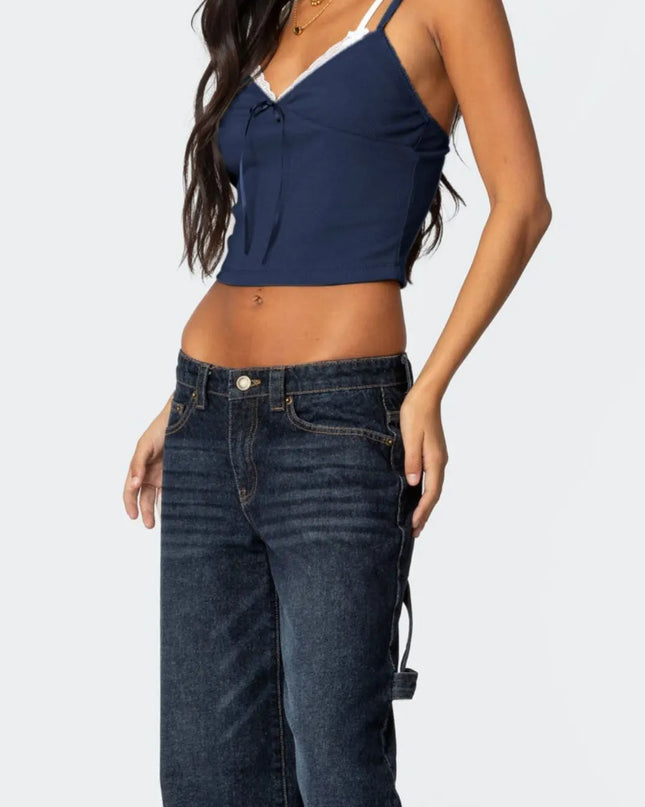 Lace Detail V-Neck Cami 