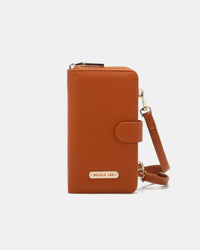 Nicole Lee USA 2 Piece Phone Case Crossbody Wallet 