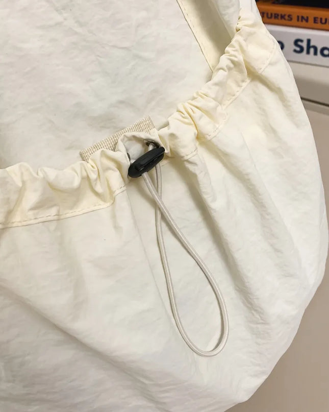 Drawstring Nylon Backpack Bag