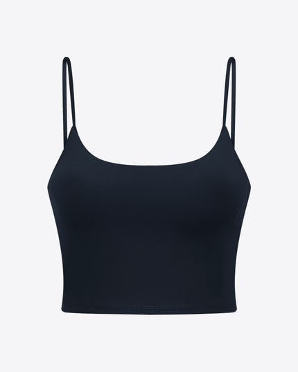 Millennia Feel Like Skin Scoop Neck Sports Cami Black