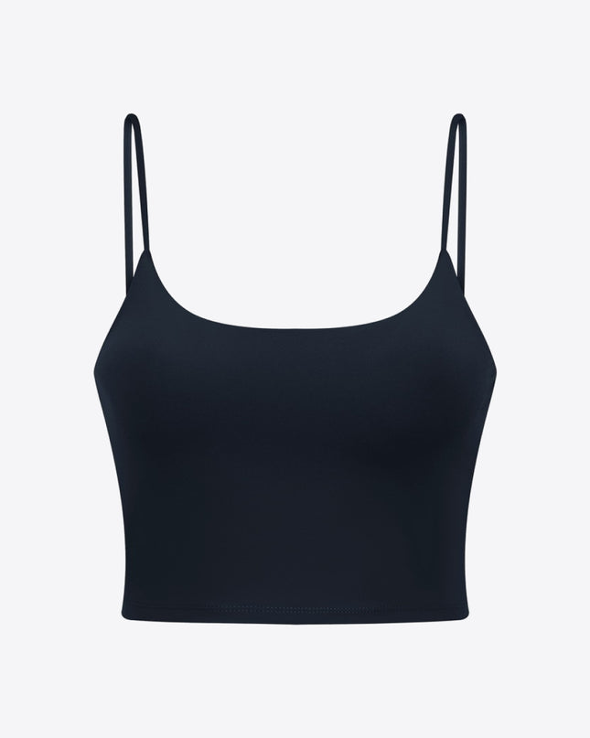 Millennia Feel Like Skin Scoop Neck Sports Cami Black