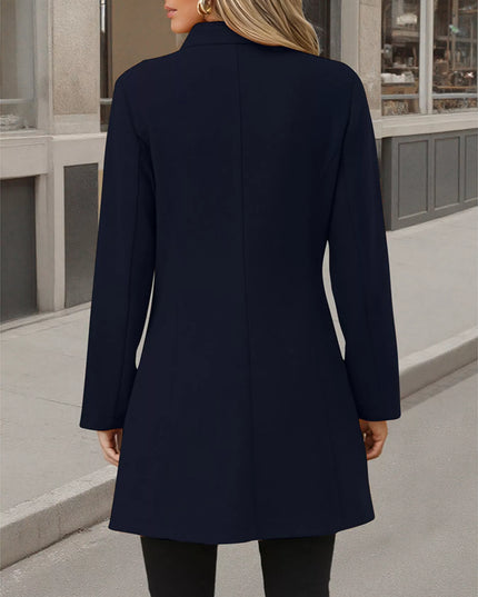 Button Up Long Sleeve Coat