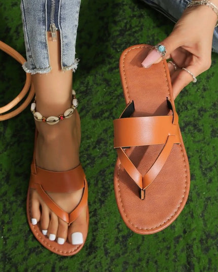 Toe Post Flats Sandals 