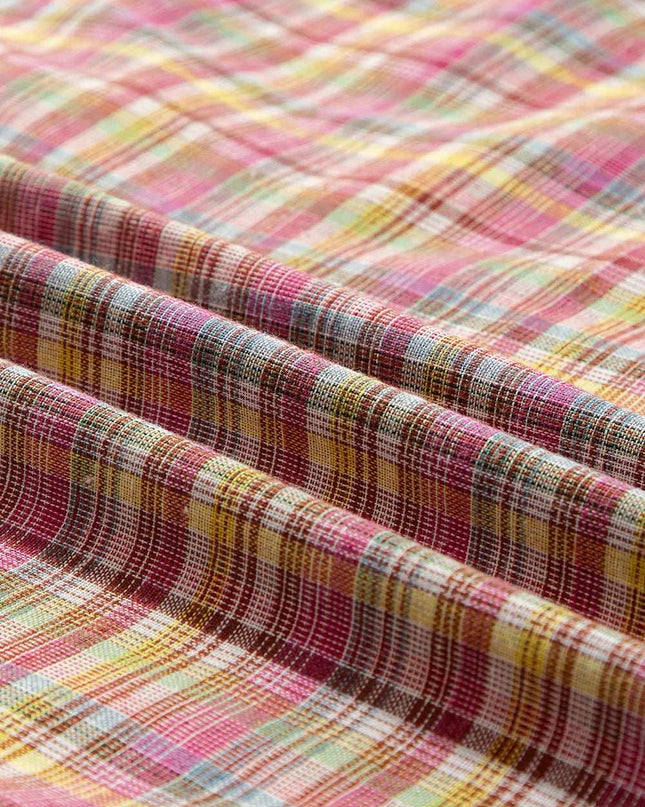 Mulit-Color Plaid Round Neck Long Sleeve Blouse