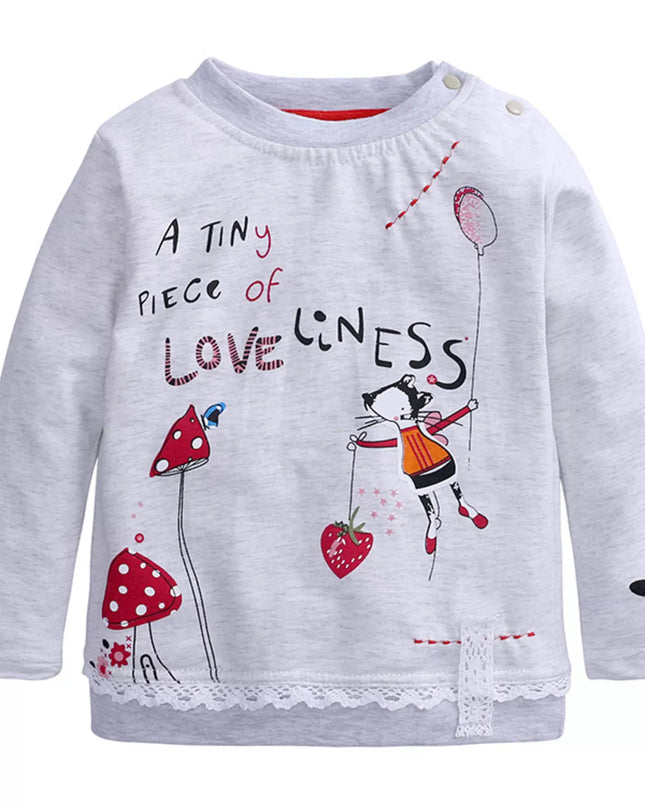 Children's Round Neck Top and Jeans Set