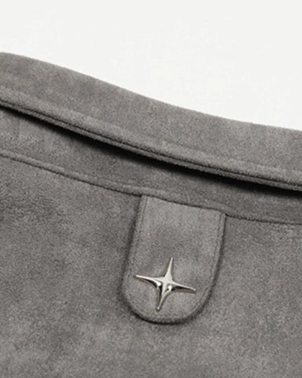 Men's Collared Neck Long Sleeve Jacket