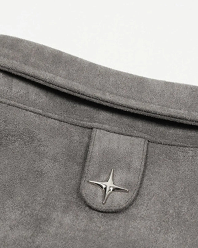 Men's Collared Neck Long Sleeve Jacket