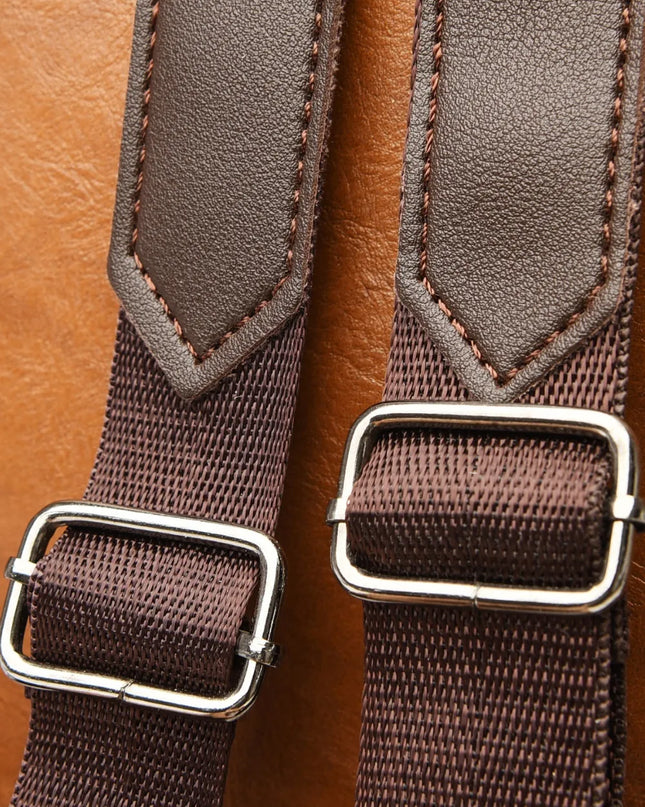 PU Leather Backpack Bag