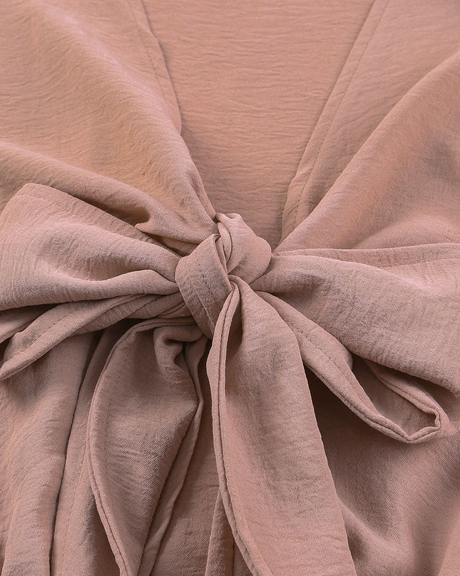 Tied Flounce Sleeve Plunge Romper