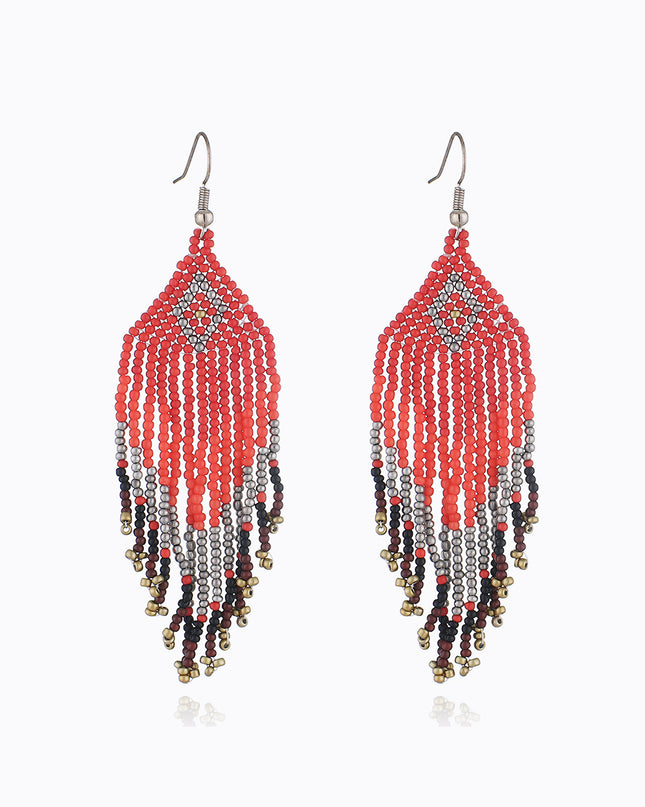 Beaded Dangle Earrings 