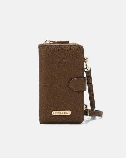 Nicole Lee USA 2 Piece Phone Case Crossbody Wallet 
