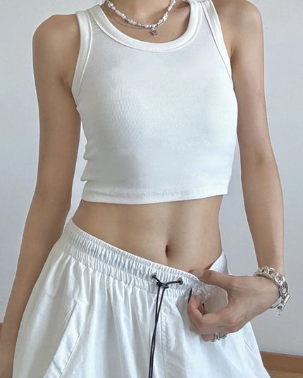Ribbed Crop Tank Top