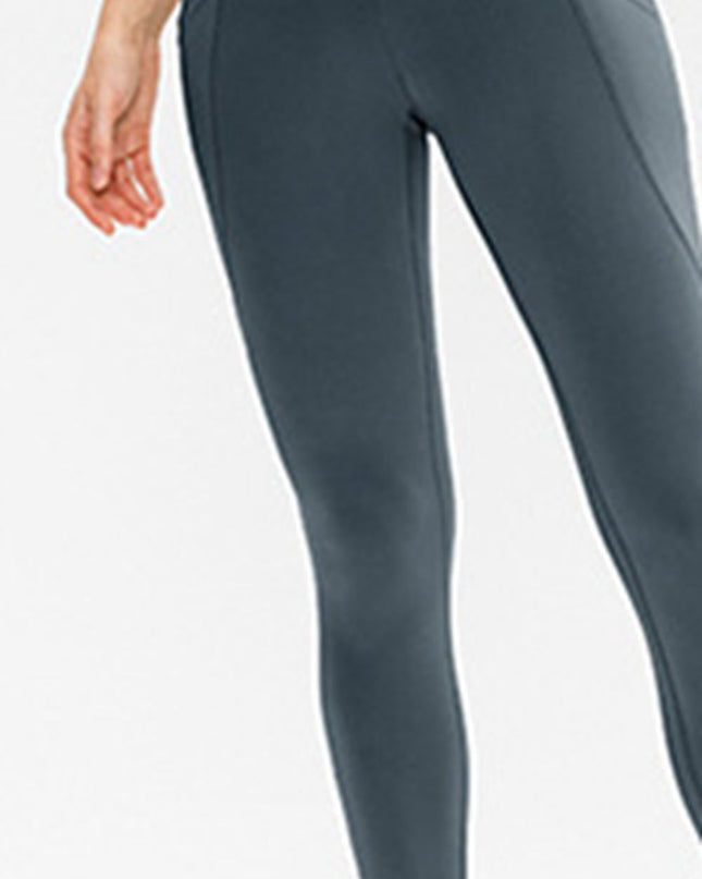 Slim Fit Long Active Leggings with Pockets