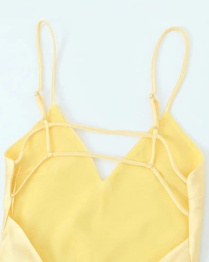 Satin V-Neck Cami Dress