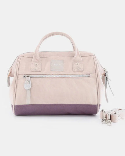 Himawari Waterproof Canvas Removable Strap Handbag Pink Lavender One Size