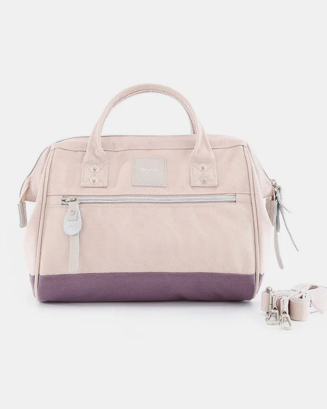 Himawari Waterproof Canvas Removable Strap Handbag Pink Lavender One Size