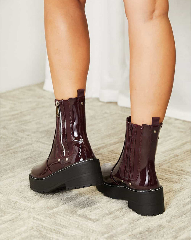 Forever Link Side Zip Platform Boots
