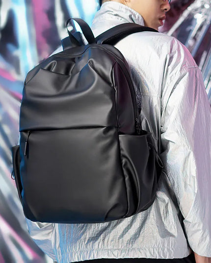 Oxford Cloth Waterproof Backpack Bag Black One Size