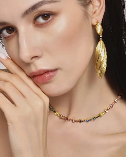 Stainless Steel Dangle Earrings 