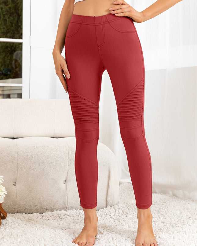 Ribbed Detail Leggings