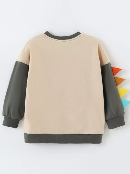 Children's Dinosaur Crew Neck Sweatshirt